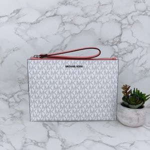 Michael Kors XL Zip Clutch Wristlet